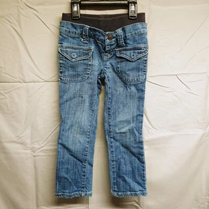 United Colors of Benetton Boys Size XXS Elastic Band Stretch Denim Blue Jeans - Picture 1 of 20