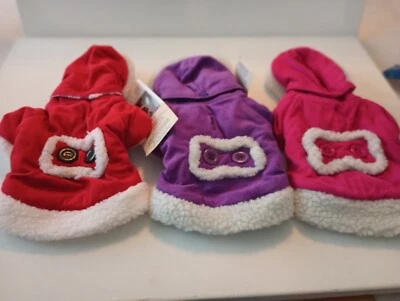 East Side коллекции ** с капюшоном шерпа куртка ** XXS = 8» длиной w/поводок отверстие - Изображение 1 из 4