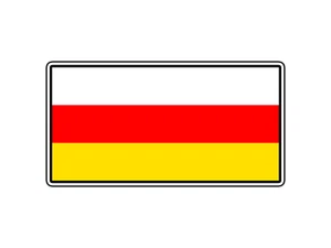 #2703 South Ossetia Flag World Country Sticker Waterproof Vinyl Decal DieCut Car - Picture 1 of 1