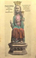 Cartolina MADONNA DEGLI INFERMI DI MASSERANO piccola non viaggiata primi 900