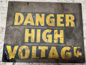Handmade Sign Danger High Voltage - Picture 1 of 7