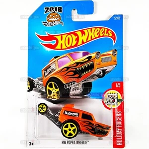 2017 Hot Wheels - HW POPPA WHEELIE #5 orange Halloween - Holiday Racers 1:64 DTX42 - Bild 1 von 2