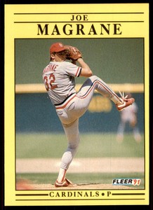 1991 Fleer Joe Magrane Baseball Cards #638
