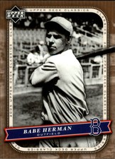 2005 Upper Deck Classics #4 Babe Herman - NM-MT