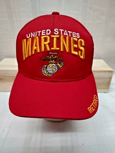 Gorra Marines Retirada Bold Tactics Sombrero Camioneros Gancho y Bucle Rojo Nuevo con Etiquetas - Imagen 1 de 11