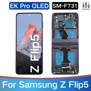 Negro Para Samsung Galaxy Z Flip5 F731U/W Pantalla OLED Pantalla Táctil Repuesto - Imagen 1 de 9
