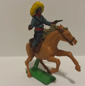 Vintage UK Britains Deetail Spielzeug mexikanischer Bandit Cowboy Wilder Westen Pferd - Bild 1 von 7