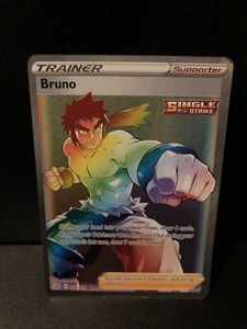 172/163 Bruno | Geheim seltener Regenbogen | SWSH Kampfstile | Pokémonkarte - Bild 1 von 2