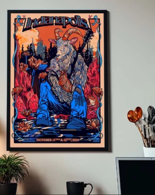 Póster de Billy Strings espectáculos de fin de semana en Indiana en Gainbridge Field reimpresión de póster Foto 1 de 4