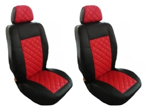 Seat Covers for PEUGEOT BOXER CITROEN JUMPER/RELAY FIAT DUCATO RED Eco Leather - Picture 1 of 1
