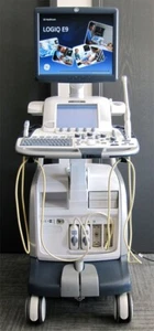 2014 GE LOGIQ E9 R4 ULTRASOUND SYSTEM WITH 2 TRANSDUCER PROBES IC5-9, 9L - Picture 1 of 10