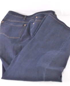 Ellen Tracy Women's Blue Jeans Size 16 Casual Zipper Straight Pants Denim Fun - Picture 1 of 13