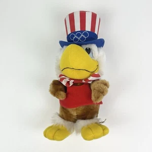 Peluche Sam The Olympic Eagle 1984 Mascota Olímpica de Los Ángeles Lake Placid - Imagen 1 de 12