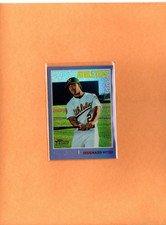 2019 Topps Heritage Chrome Purple Refractor Khris Davis-Athletics Card #THC-432