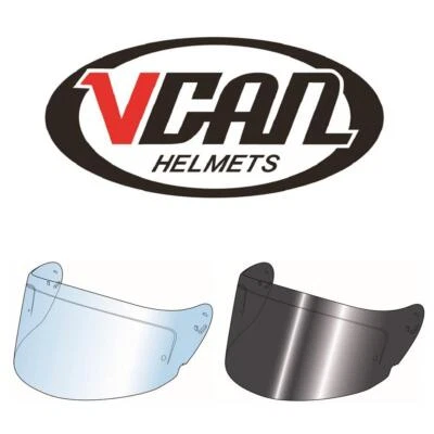Vcan H135 Motocicleta Moto Scooter Casco Visera Transparente Humo Oscuro Foto 1 de 2