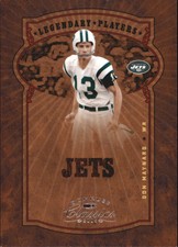 2005 Donruss Classics Legendary Players Silver Jets Card #10 Don Maynard /500