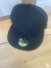 Atlanta Braves New Era 1996 World Series Patch 5950 Hat Size 7 3/8 Free Ship