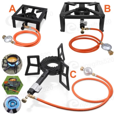 Hockerkocher Gasbrenner Wokbrenner Räucherofen Druckminder Camping Gaskocher Gas - Bild 1 von 4