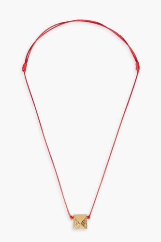 VALENTINO GARAVANI Collana Martellata color oro e corda