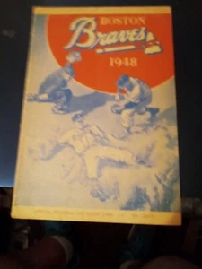 1948 Brooklyn Dodgers vs. Boston Braves Program excellent unscored (see scan) - Picture 1 of 3