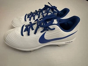 NIKE LUNAR HYPERDIAMOND PRO 3 Metal Womens Softball Cleats Size 7.5 Royal Blue - Picture 1 of 8
