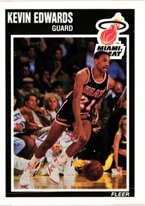 KEVIN EDWARDS 1989-90 Fleer Basketball #81 BUY ANY 2 ITEMS FOR 50% OFF   B205R2S
