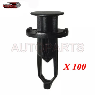 Clips de retención tipo empuje de rejilla cubierta de parachoques 100 piezas para Lexus Toyota 52161-0202 Foto 1 de 4