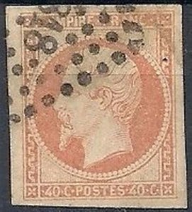 1853-60 FRANCIA USATO NAPOLEONE EMPIRE FRANC. 40 CENT - FR627 - Picture 1 of 1