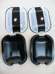 Türgriffmuscheln Mercedes Benz Typ W 124 und T schwarz Türgriffmulden Daimler - Picture 1 of 2