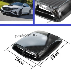 Universal Car Decorative Air Flow Intake Hood Scoop Vent Bonnet Engine Cover - Picture 1 of 7