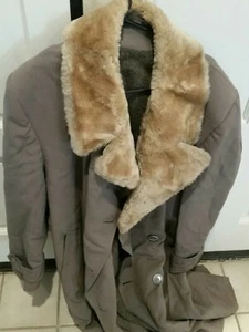 Vintage Coat Long Unbranded Size Large No Tags  48 inches long from 1960s - Picture 1 of 12