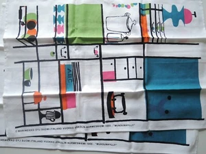 Marimekko  MUKSUNHYLLY Tea towel x 2 pcs VUOKKO ESKOLIN - NURMESNIEMI fabric - Picture 1 of 6