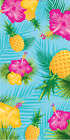 30x60 Große Ananas Hawaii Blume Kreuzfahrt Urlaub Pool Geschenk Bad Strand Handtuch