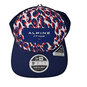 Alpine F1 Team Baseball Cap Hat New Era 9Fifty Stretch Snap Size Medium - Large - Picture 1 of 7