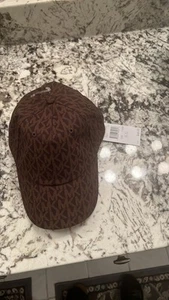 MK Ladies Baseball Cap .. Brown .. Logo ..O/S - Picture 1 of 7