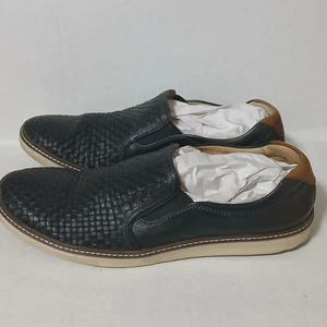 Johnston Murphy J&M Slip On Shoes Black Sheepskin 12 M - Picture 1 of 7