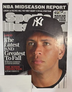 Sports Illustrated Feb 16 2009 Alex Rodriguez Cover NASCAR Preview Chevy Ad - Picture 1 of 2