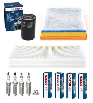 Ford Service Kit Fits KA RB  1.3 i 1.6 i Bosch Air Oil Cabin Filter Spark Plugs - Image 1 of 4