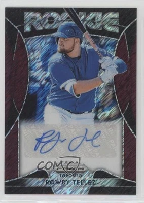 2019 Panini Prizm Rookie Burgundy Shimmer /25 Rowdy Tellez #RA-RT Auto RC - Image 1 of 2
