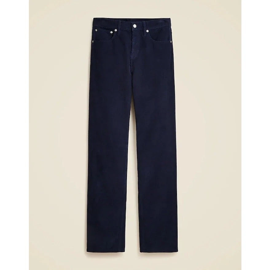 Pantalones informales J Crew sueltos rectos de pana para mujer EE. UU. 27 nuevos Foto 1 de 4