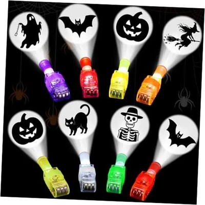 36 PIEZAS Luces LED para Dedos con Iluminación de Halloween, Brilla en la Oscuridad Favores de Fiesta Juguetes  Foto 1 de 4