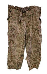 Vtg Austrian Army Military Pea Dot Camo Pants Cargo 38x25 Trousers - Picture 1 of 10