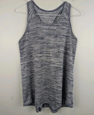 Regata feminina Danskin Now barbeador nas costas tamanho M (8-10) azul marinho e branco treino esporte - Imagem 1 de 4