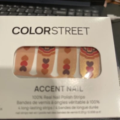 Tiras de uñas Color Street Grateful Heart Accent nuevas - Imagen 1 de 2