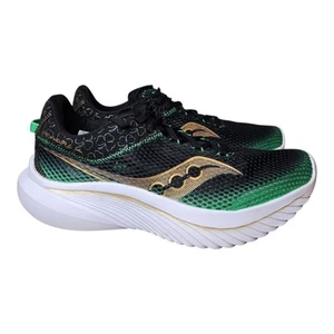 Saucony Kinvara 14 Shoes Black Green Athletic Running Sneakers Mens Size 9.5 - Imagen 1 de 18
