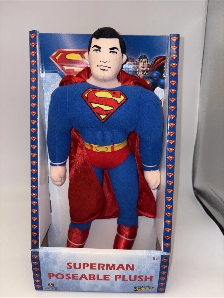 DC Comics Superman Poseable Plush 15" Doll #44007 by Monogram 2008