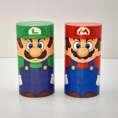 Mario & Luigi Inspired 2.5" Vinyl Wood Collectible Figures Gamer Gift Decor Toy - Image 1 of 4