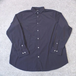 Camicia Mizzen+Main Leeward uomo 2XL blu navy performance abito abbottonato elasticizzato - Foto 1 di 13