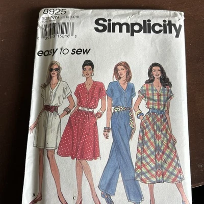Simplicity Pattern 8925 Misses Dress and Jumpsuit Sz 10-16 - Image 1 of 3