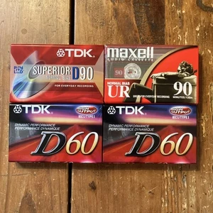 Blank Cassette Lot : TDK D60 + Maxell UR90 + TDK Superior D90 - Imagen 1 de 5